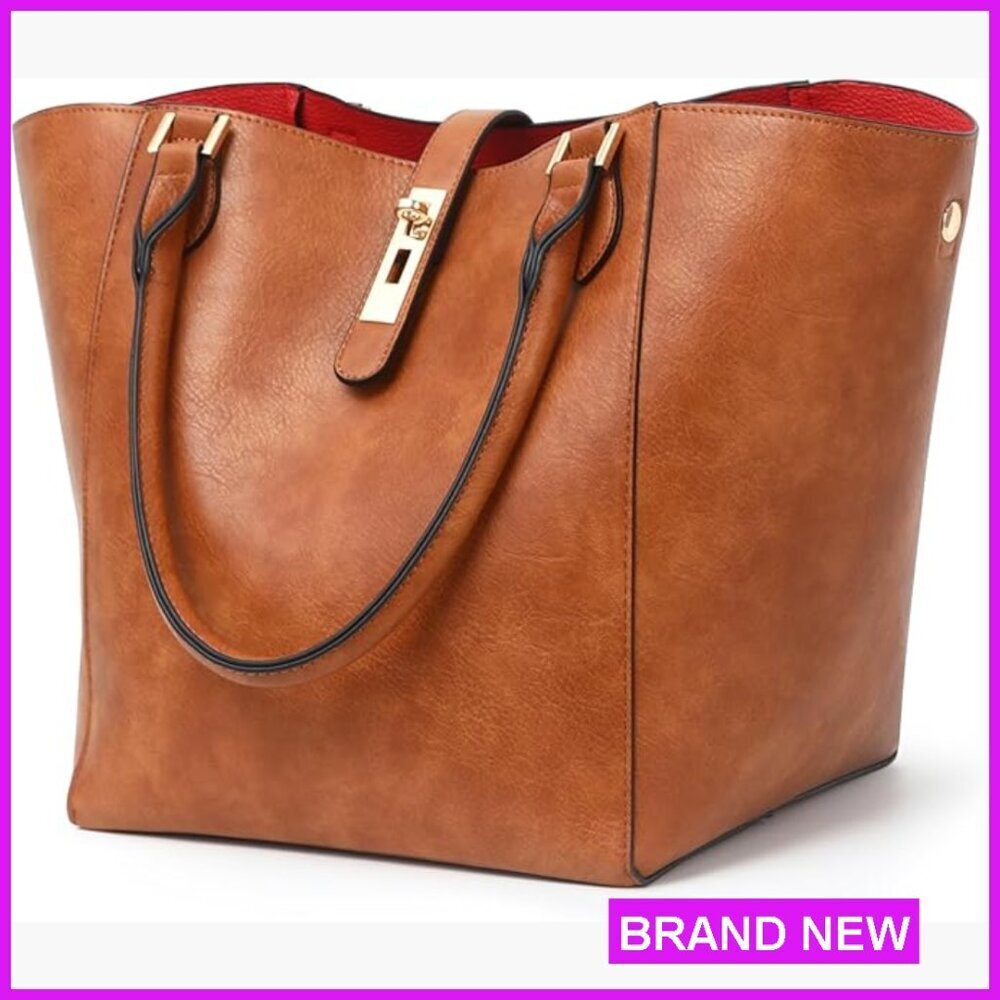 Large Work Tote Bag Designer Bucket Shoulder Bag Travel Chic Modern